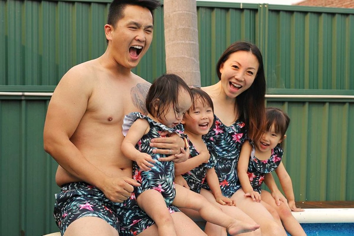 matching male and female swimsuits