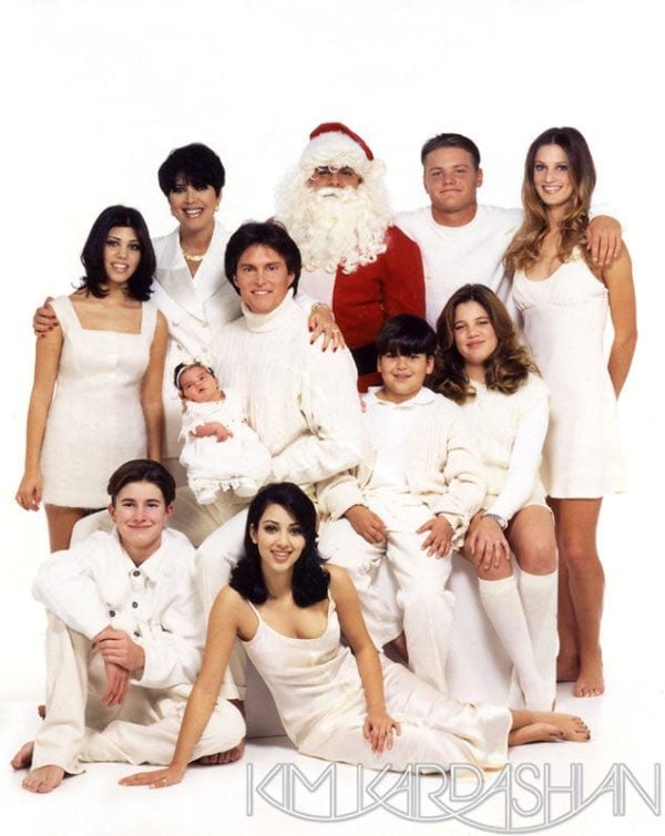 kardashian christmas cards over the years