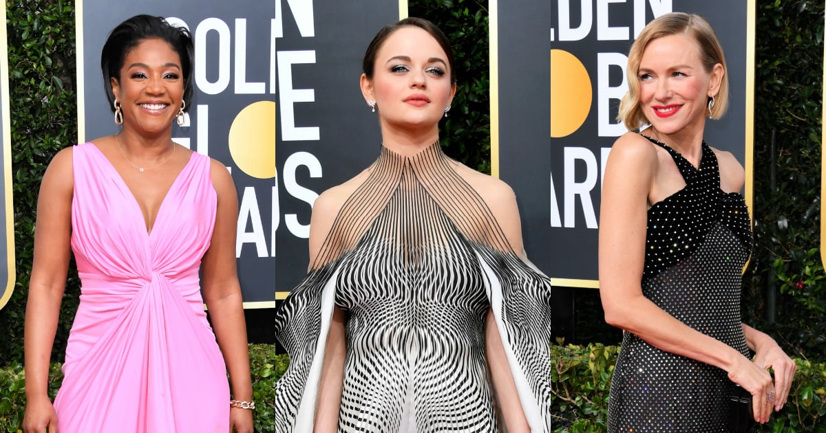 Golden Globes red carpet 2020: Black and white and a vagina dress.
