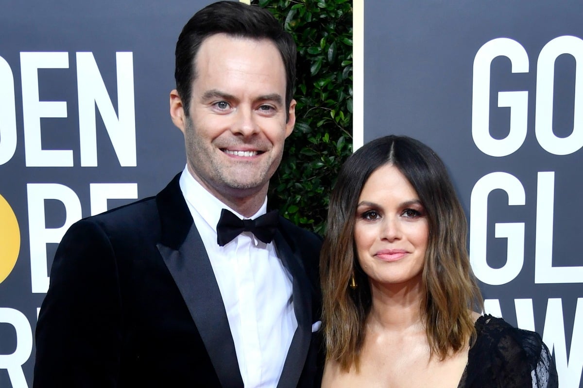 Bill Hader and Rachel Bilson confirm their relationship at Golden Globes.