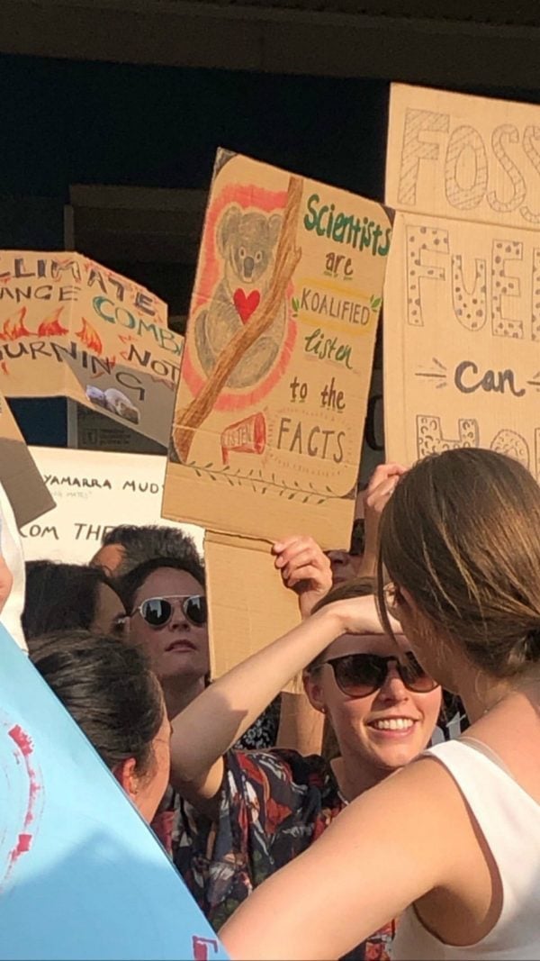 climate protest signs
