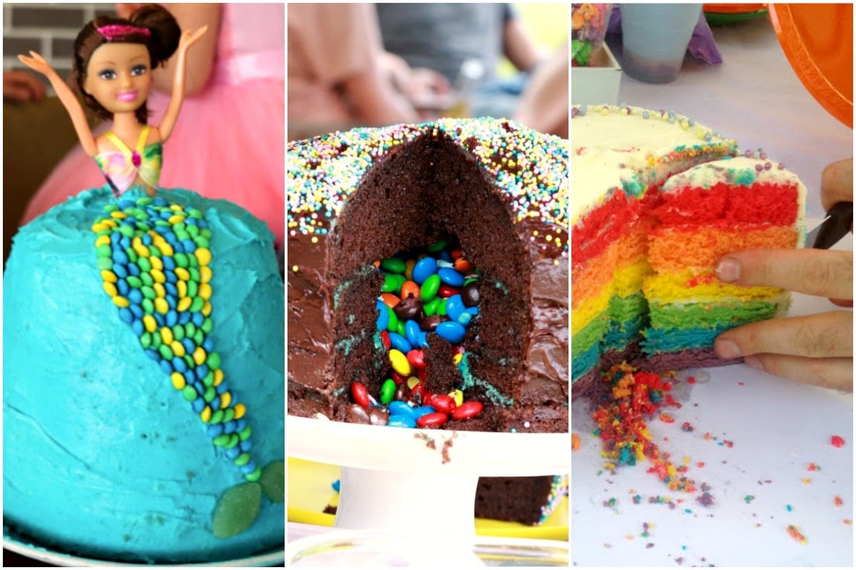 4 Impressive Looking Kids Birthday Cakes That Are Simple And Easy