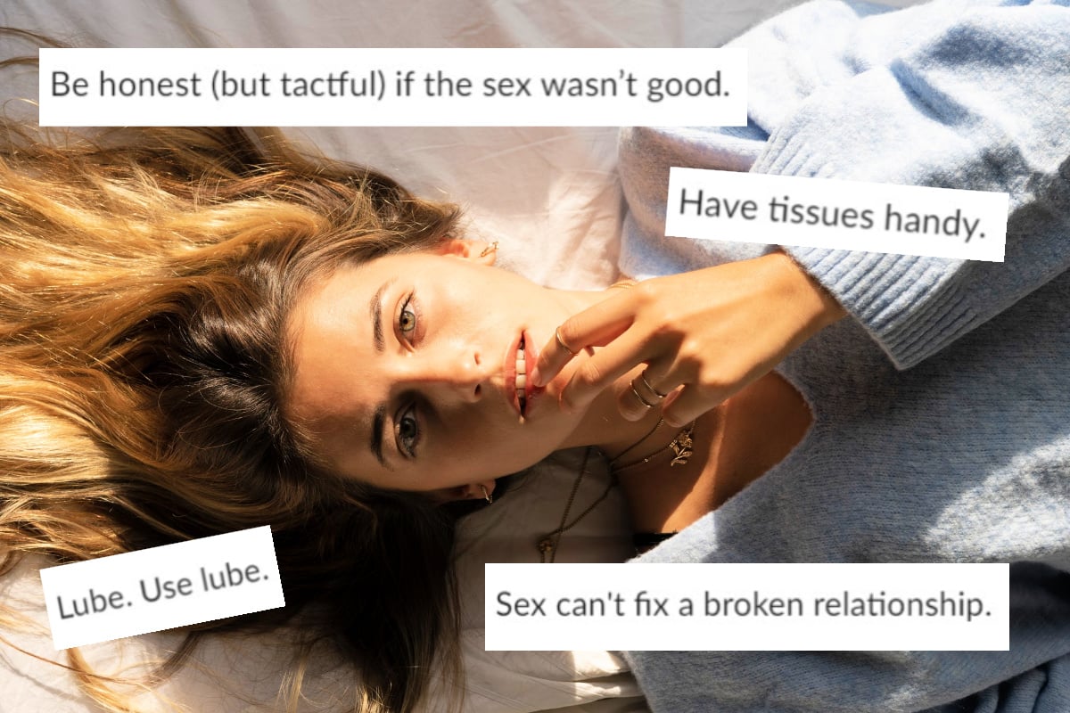 Sex advice for women: 35 women share their best sex advice.