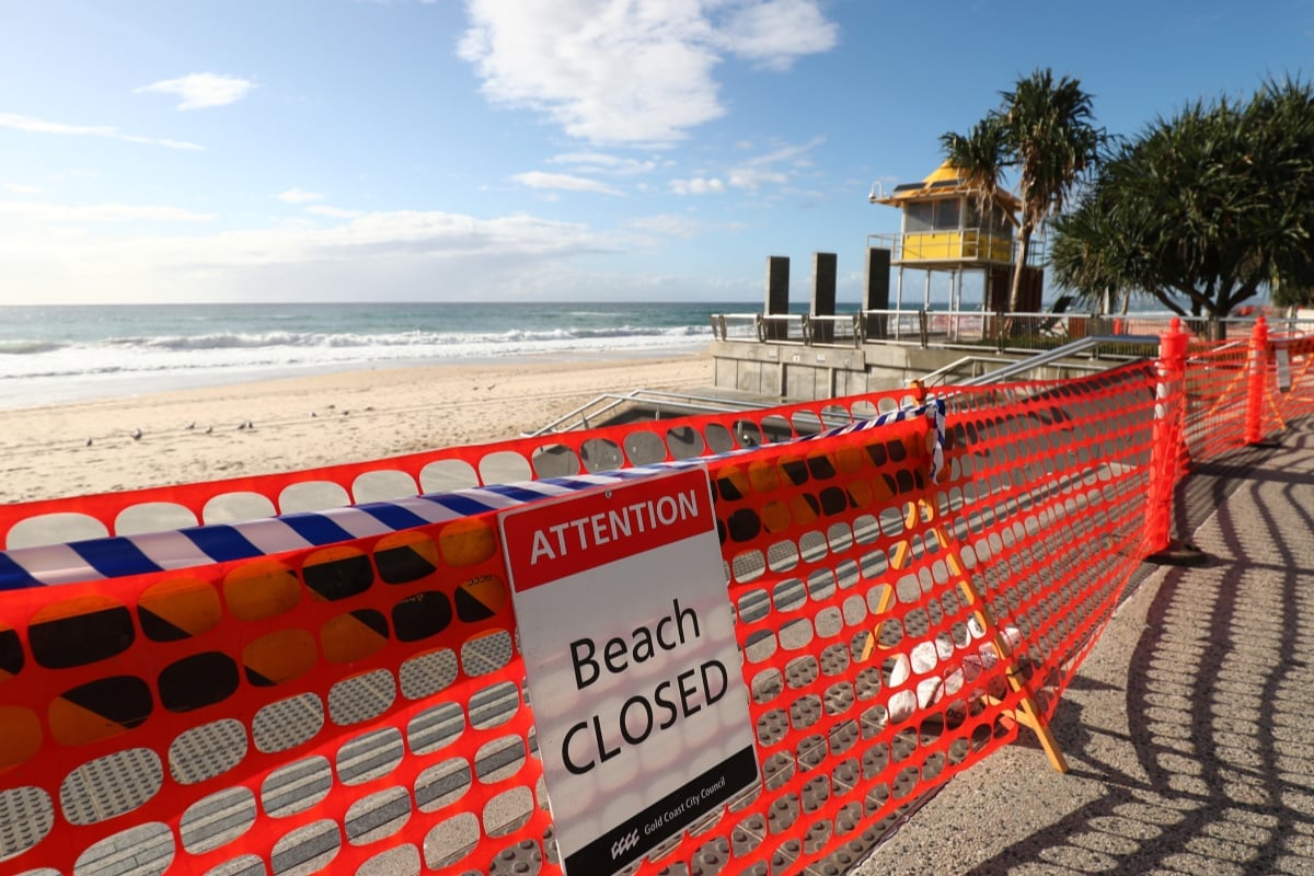 Gold Coast beaches closed