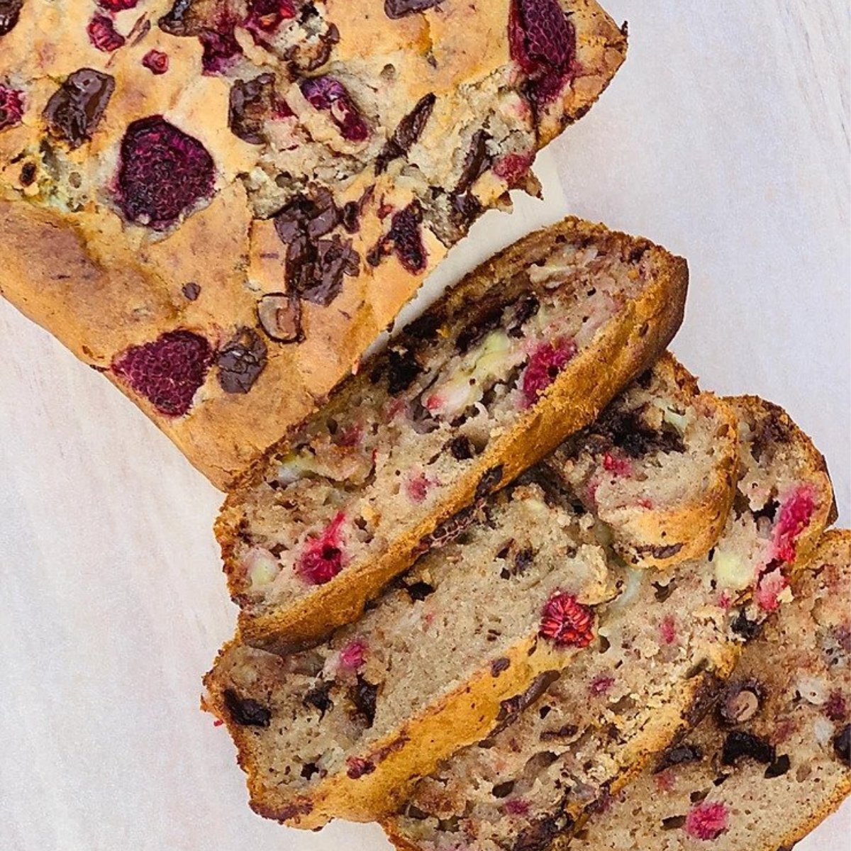 raspberry banana bread