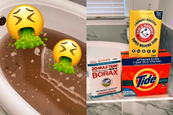 Washing pillows shop with borax